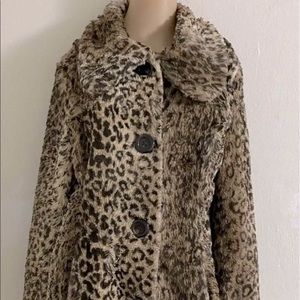 Leopard Faux Fur Coat